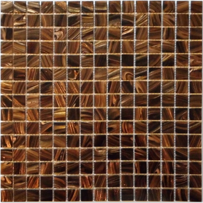 Mosaic MSG34 Mozaika skleněná hnědá 327x327mm žíhaná [MSG34]