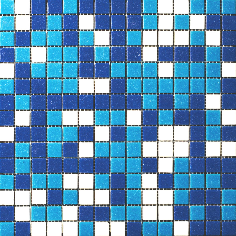 Mosaic MSB50 Mozaika skleněná modrý mix 327x327mm [MSB50]
