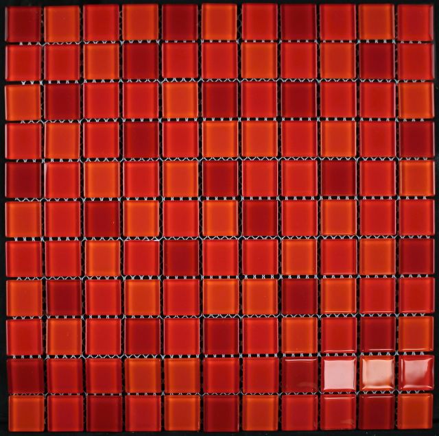 Mosaic MSN215 Mozaika skleněná 297x297mm červený mix [MSN215]