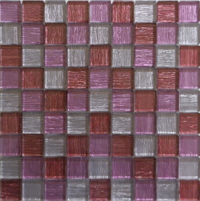 Mosaic MSR104 Mozaika skleněná textil růžová 305x305 mm [MSR104]