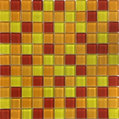 Mosaic MSN205 Mozaika skleněná červený mix 297x297mm [MSN205]