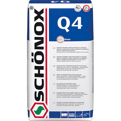 Schonox Q4 Flexibilní lepidlo pro profesionální použití s redukovanou prašností 25 kg [Schonox Q4 25 kg]