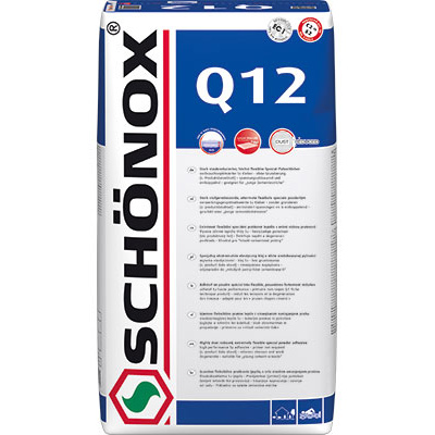 Schonox Q12 Vysoce flexibilní cementové lepidlo se sníženým skluzem 25 kg [Schonox Q12 25 kg]