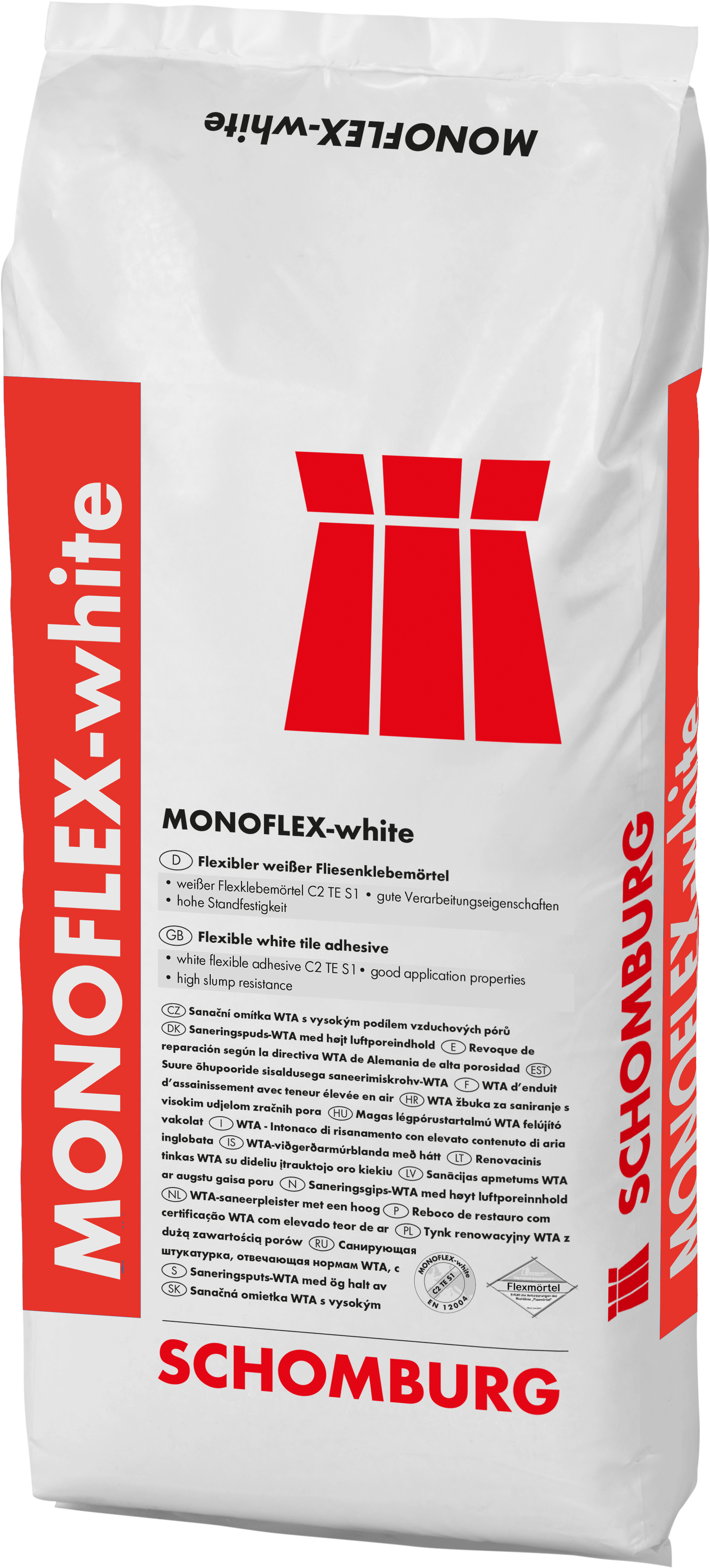 SCHOMBURG Monoflex white bílé deformovatelné lepidlo 25kg [204308001]