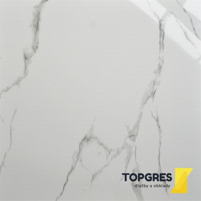 TOPGRES Carrara White dlažba imitace mramoru 60x60 cm [66PLD613D]