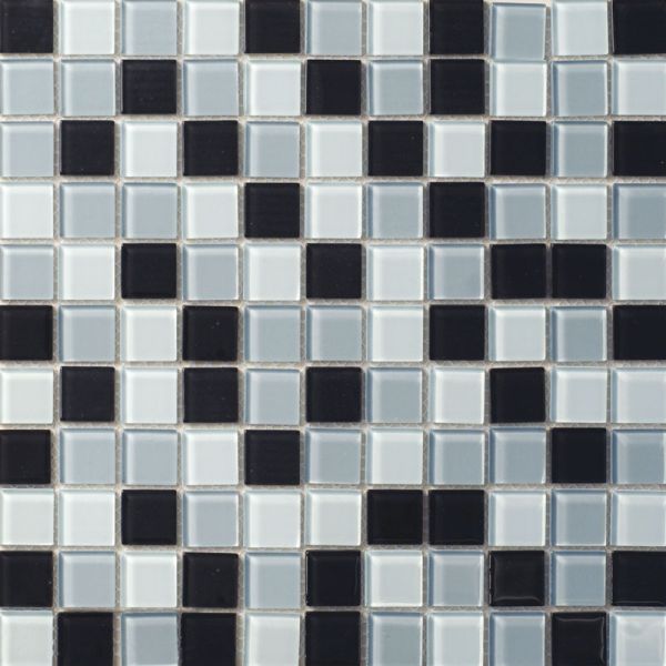 Mosaic MSN209 Mozaika skleněná černobílá 297x297mm [MSN209]