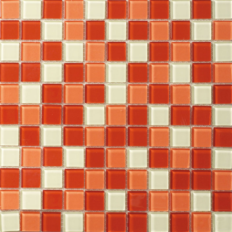 Mosaic MSN27B Mozaika skleněná červený mix 297x297mm [MSN27B]
