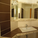 Koupelna RD Bohuslavice - rohové zrcadlo