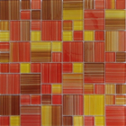 Mosaic MSM60 Mozaika skleněná hnědočervenožlutá 300x300mm
