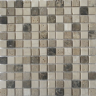 Eurostone Mozaika mramor mix hnědokrémová čtverečky 305x305 mm