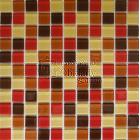 Mosaic MSN219 Mozaika skleněná hnědočervený mix 300x300 mm