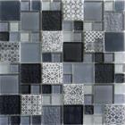 Mosaic MSS006 Mozaika skleněná patchwork šedá 300x300 mm