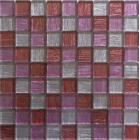 Mosaic MSR104 Mozaika skleněná textil růžová 305x305 mm