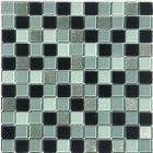 Mosaic MSN209P Skleněná mozaika černobílý mix glitter 297x297 mm