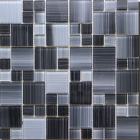Mosaic MSM63 Mozaika skleněná šedočerná 300x300mm