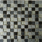 Mosaic MKS234 Mozaika sklo-kámen černo-šedá 300x300 mm